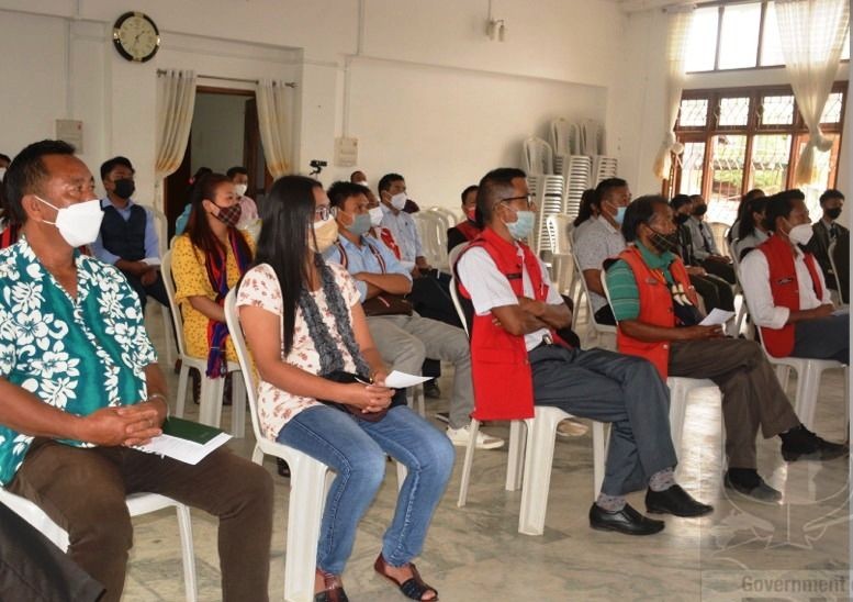 Some of the participants attending the launching of Clean Election Movement held at CBLT Conference Hall, Tuensang on August 6. (DIPR Photo)